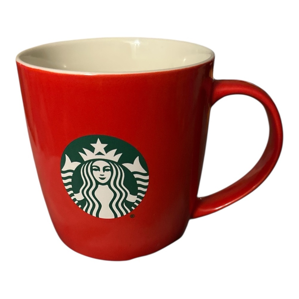 Starbucks Red Siren Logo Coffee Mug 11oz 2021 Ceramic Collectible‎